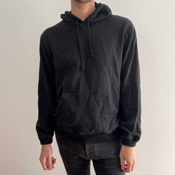 SALE ⬇️ OAK + FORT Black relaxed fit Hoodie - L - Picture 2 of 10